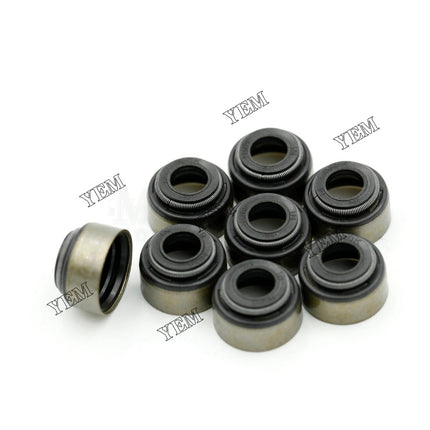 Valve Seal 8 Pieces Fit For Yanmar 4TNE106 Engine