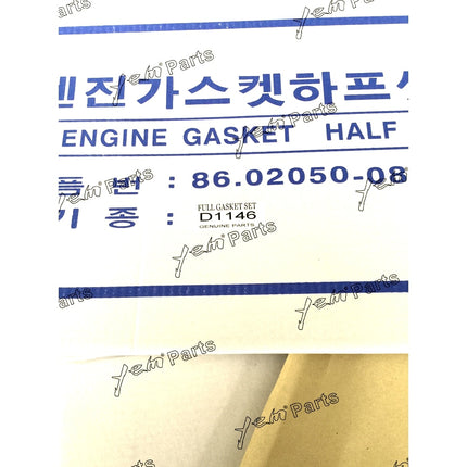 Full Gasket Set Kit For D1146 D1146T Doosan Daewoo engine DH220-3 excavator