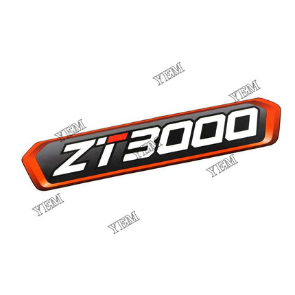 ZT3000 Model Decal Part # 4178887 For Bobcat Parts