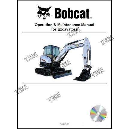 ZX75 Excavator Operation and Maintenance Manual on CD Part # 22509384CD For Bobcat Parts