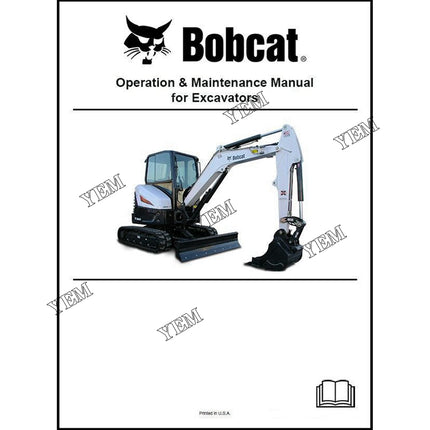 ZX75 Excavator Operation and Maintenance Manual Part # 22509384 For Bobcat Parts