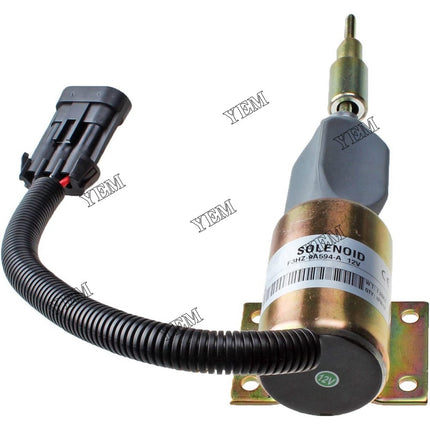 Shut Down Fuel Shut off Solenoid Valve For 7.8 Ford Engine F3HZ-9A594-A 12V 3Pin
