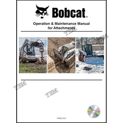 Whisker Broom Operation and Maintenance Manual on CD Part # 6901160ENUSCD For Bobcat Parts