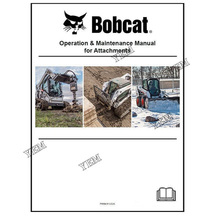 Trencher Operation and Maintenance Manual Part # 6720935 For Bobcat Parts