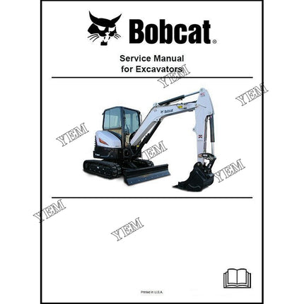 XZ75 ZX125 Excavator Service Manual Part # 22856462 For Bobcat Parts
